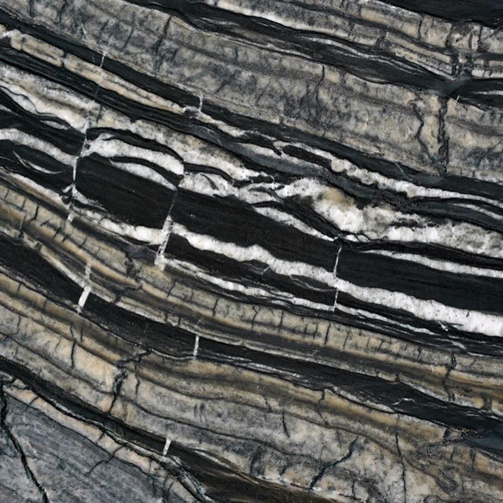 Silver Wave — campione fotografico di marmo
